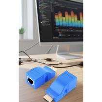 Extensor HDMI 30m 4K FULL HD Cabo Rede RJ45 Cat6