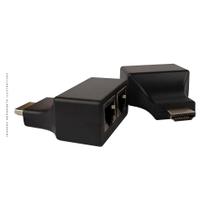Extensor HDMI 3D Lelong, 30 Metros Via Cabo De Rede, UTP, RJ45, CAT5E/6 - LE-5547