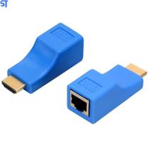 Extensor Hdmi 4K 30 Metros Via 1 Cabo De Rede Rj45 Cat5E/6