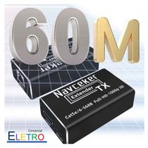 Extensor Hdmi 60 Metros 60m Hdmi Extender 60M TX RX 1 Adaptador AC Extensor Hdmi 60 Metros 60m Hdmi Extender 60M TX RX 1 Adaptador AC