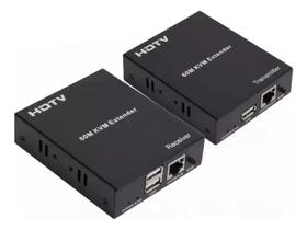 Extensor Hdmi 60m Com Kvm Via Cabo Rede Rj45 Mouse/teclado Extensor Hdmi 60m Com Kvm Via Cabo Rede Rj45 Mouse/teclado