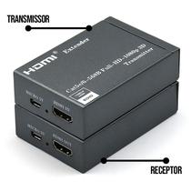 Extensor HDMI até 60 Metros Via Cabo de Rede CAT5 ou CAT6
