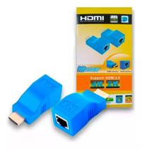 Extensor Hdmi Lotus 30 Metros Via 1 Cabo De Rede