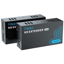 Extensor HDMI PWAY de 500 pés sobre kit IP Balun HDMI Cat5e/6