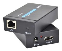 Extensor Hdmi Rj45 60m 60 Metros Adaptador Cabo Rede Cat 6 7