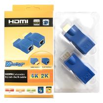 Extensor HDMI RJ45 para Cabo de Rede LAN 30m Compatível com HDTV Full HD 1080p e 4K Extensor HDMI RJ45 para Cabo de Rede LAN 30m Compatível com HDTV Full HD 1080p e 4K