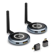 Extensor HDMI sem fio AIMIBO 1X4 Transmissor e 4 receptores