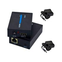 Extensor HDMI via Cabo de Rede 60 Metros C/Fonte