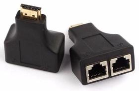 Extensor HDMI via Cabo de Rede - HDMI para RJ45 - HDMI M x RJ45 F - Alcance de até 30 metros