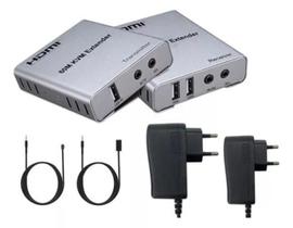 Extensor Kvm Hdmi Full Hd Por Rede Ip 60 Metros 1080P 4K 2K