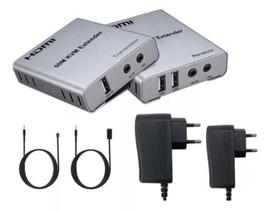 Extensor Kvm Hdmi Full Hd Por Rede Ip 60 Metros 1080p 4k 2k