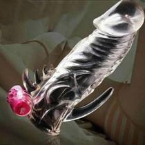 Extensor Masculino Silicone Cristal com Textura Macia Extensor Masculino Silicone Cristal com Textura Macia