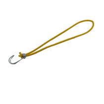 Extensor ou Corda Elastica Gancho Duplo 80cm Amarela - 15UN
