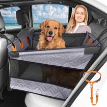 Extensor para asiento trasero de coche para perros grandes y medianos gris