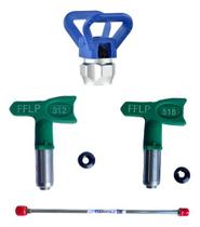 Extensor Para Pistola Airless 75cm + Porta Bico + Bicos Fflp