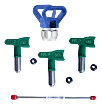 Extensor Pistola Airless 75cm + Porta Bico + Kit Bicos Fflp