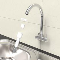 Extensor plastico branco p/ torneira c/ rosca 9cm