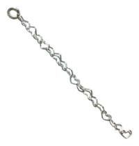 Extensor Prata Maciça 925 Para Pulseira E Colar 10 Cm