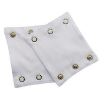 Extensor Prolongador Body De Bebe 3 Botoes Branco Menino e Menina 100 algodão 9cmx10cm saida de Maternidade Cha de bebe Baby Deluxe