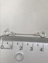 Extensor Rabo Rato Fecho Boia Trava Pega Ladrão 2cm Prata