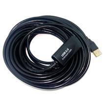 Extensor repetidor USB 15 Metros Preto