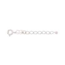 Extensor Rommanel Folheado Platina Fecho Redondo 5cm 331947 Extensor Rommanel Folheado Platina Fecho Redondo 5cm 331947