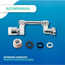 Extensor rotatório para Torneira Cozinha Cromado
