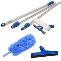 Extensor Telescópico 3,10Mts, Rodo Borracha 35Cm E Espanador