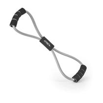 Extensor Toning Tube Fitness em Formato de 8 Fitness Cinza/ Preto Atrio - ES222 Extensor Toning Tube Fitness em Formato de 8 Fitness Cinza/ Preto Atrio - ES222