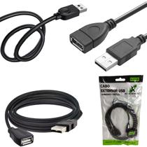 Extensor USB 2.0 2 Metros Macho x Fêmea Reforçado 12Mbps Extensor USB 2.0 2 Metros Macho x Fêmea Reforçado 12Mbps