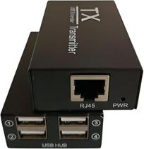 Extensor Usb 2.0 Hub Usb 4 Portas 120 Mts Via Rj45 Ativo Extensor Usb 2.0 Hub Usb 4 Portas 120 Mts Via Rj45 Ativo