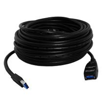 Extensor USB 3.0 Ativo com Repetidor A Macho X A Fêmea 15 Metros Extensor USB 3.0 Ativo com Repetidor A Macho X A Fêmea 15 Metros