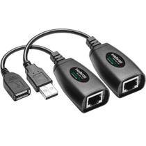 Extensor USB via Cabo de Rede - USB para RJ45 - Alcance de até 50 metros - Intelbras VEX 1050 USB