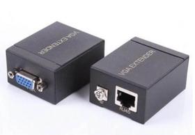Extensor vga 10 20 30 40 50 60 metros via cabo cat5 cat6 - Extender