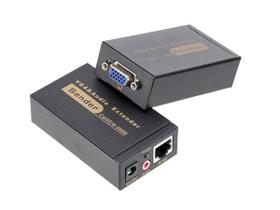 Extensor vga 100 metros via cabo de rede cat5e cat6