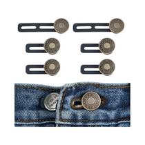 Extensores De Botão Para Calças Jeans Universais, 6 Peças, Solução Instantânea De Extensão De