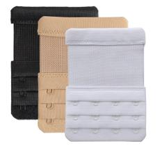 Extensores de Sutiã YARBAR com 4 Ganchos, Macios e Elásticos, Pacote com 3 Unidades Extensores de Sutiã YARBAR com 4 Ganchos, Macios e Elásticos, Pacote com 3 Unidades