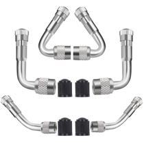 Extensores de válvula SAFELIFE 45 90 135 de metal, kit com 6 unidades Extensores de válvula SAFELIFE 45 90 135 de metal, kit com 6 unidades