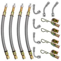 Extensores de válvula VOTNMIC 18 cm em aço inoxidável, 9 peças Extensores de válvula VOTNMIC 18 cm em aço inoxidável, 9 peças