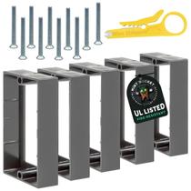 Extensores para caixa elétrica 3/4" Mint Bucket Brands, pacote com 5, listados pela UL Extensores para caixa elétrica 3/4" Mint Bucket Brands, pacote com 5, listados pela UL