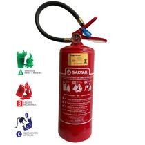 Extintor de Incêndio ABC 4 KG 5 Anos com Suporte e Placa de Sinalização