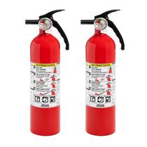 Extintor de incêndio Kidde 1-A:10-B:C Dry Chemical Red, pacote com 2