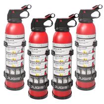 Extintor de Incêndio Ougist Kit com 4 Unidades Portátil Pó ABC 600 g Extintor de Incêndio Ougist Kit com 4 Unidades Portátil Pó ABC 600 g