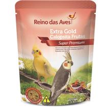 Extra gold calopsita frutas 400 grs - Reino das aves