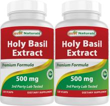 Extracto de Albahaca Santa de Best Naturals 500 mg 120 Cápsulas Vegetarianas Extracto de Albahaca Santa de Best Naturals 500 mg 120 Cápsulas Vegetarianas
