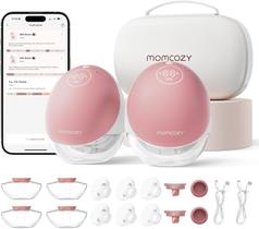Extractor de leche Momcozy M9 portátil manos libres, paquete de 2 unidades