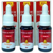 Extrato da Própolis Vermelha 20ml Kit com 3 - Prodapys Extrato da Própolis Vermelha 20ml Kit com 3 - Prodapys