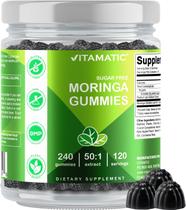 Extrato de 200 mg de Moringa Vitamatic Sem Açúcar Gummies 240 unidades