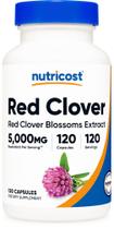 Extrato de 5000 mg de flores de trevo vermelho Nutricost 120 cápsulas veganas