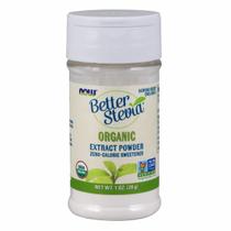 Extrato de BetterStevia em pó orgânico 1 OZ da Now Foods (pacote com 6)